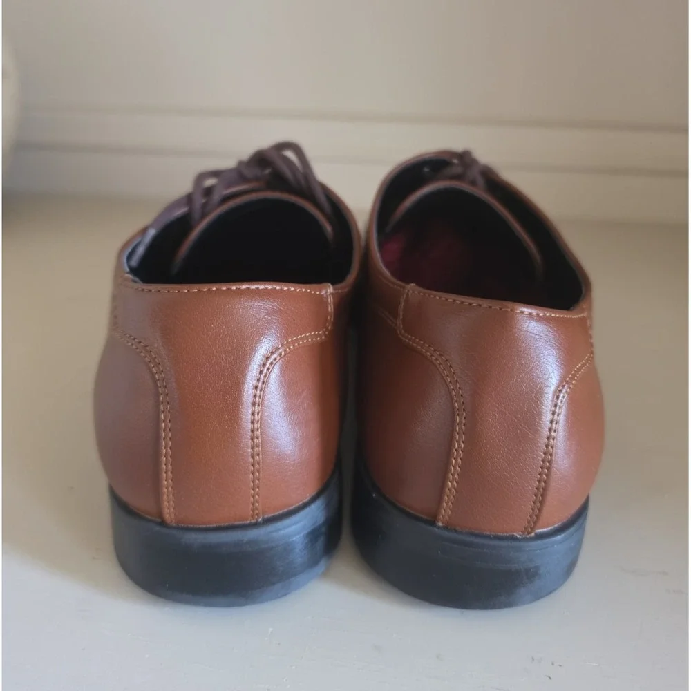 Alfani Seth Men's Brown Lace Up Dress Shoes Size 10.5M Casual Oxford